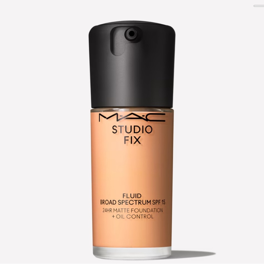 List 2 - NW22 MAC Studio Fix Fluid SPF 15: Matte, full coverage, SPF.